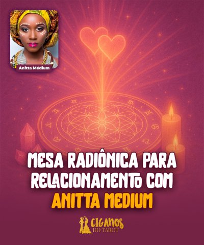 Mesa Radiônica para Relacionamento com Anitta Medium