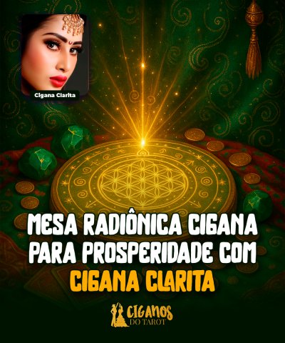 Mesa Radiônica Cigana para Prosperidade com Cigana Clarita